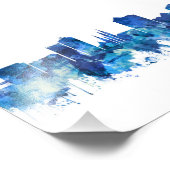 ハンツビルアラバマスカイラインブルー フォトプリント            (角)