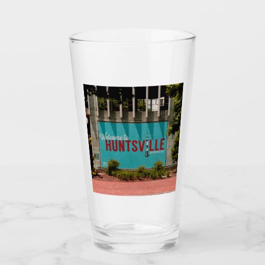 ハンツビルアラバマロケットシティ タンブラーグラス (正面)
