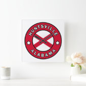 ハンツビルアラバマ スクエア壁時計 (ホーム)