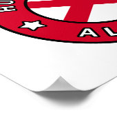 ハンツビルアラバマ ポスター (角)