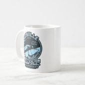 ハンツビルシティアラバマ – ロケット宇宙船 コーヒーマグカップ (正面左)