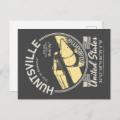 ハンツビルシティアラバマ – ロケット宇宙船 ポストカード (正面/裏面)