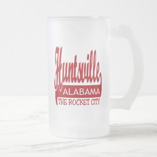 ハンツビル、アラバマロケット都市 フロストグラスビールジョッキ (右)