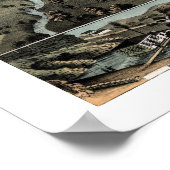 ハンツビル， ALパノラママップ – 1871 ポスター (角)