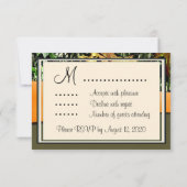 ハンティングカモのRSVP ウェディングカード 出欠カード (裏面)