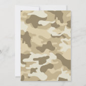 ハンティングカモ シカ キッズ＆メンズ バースデー インビテーション (裏面)