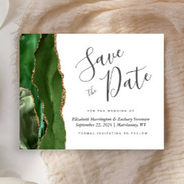 ハンティンググリーンのゴールドアゲートの節約Save the Date