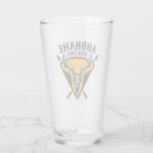 ハンティング用　大型　ハンター用エルクの頭蓋骨　大きな鹿の角　鹿狩り タンブラーグラス (裏面)