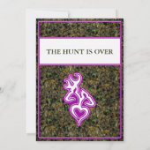 ハンティング ウェディング カスタム アウトライン カラー 招待状 招待状 (裏面)