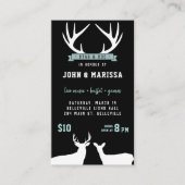 ハンティング＆デートチケット - 鹿の角 名刺 (正面)