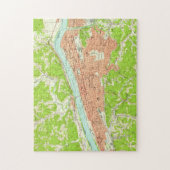 ハンティントンウェストヴァージニア(1957年)のヴィンテージの地図 ジグソーパズル (縦)