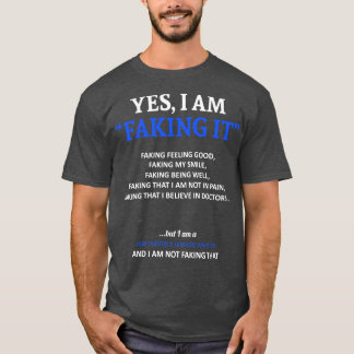 ハンティントンズ病認識度私はそれを偽っている Tシャツ