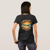 ハンティントンビーチの夕焼けTシャツ Tシャツ (裏面フル)
