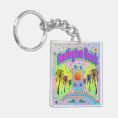 ハンティントンビーチカモールデザイナーキーチェーン キーホルダー (正面左)