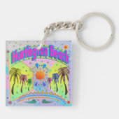 ハンティントンビーチカモールデザイナーキーチェーン キーホルダー (裏面)