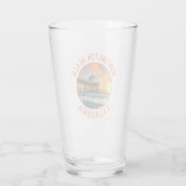 ハンティントンビーチカリフォルニアトラベルアートヴィンテージ タンブラーグラス (裏面)