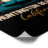 ハンティントンビーチカリフォルニアパームズバケーショントリップ ポスター (角)