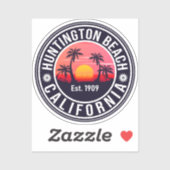 ハンティントンビーチカリフォルニアレトロサンセットデミディーズ シール (シート)