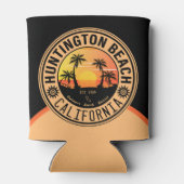 ハンティントンビーチカリフォルニアレトロサンセット60s 缶クーラー (裏面)