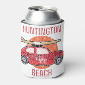 ハンティントンビーチカリフォルニアレトロサーフ 缶クーラー (缶正面)