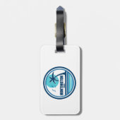 ハンティントンビーチサウスカロライナ椰子の木鳥 ラゲッジタグ (裏面縦)