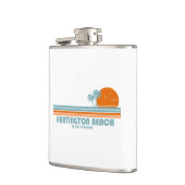 ハンティントンビーチサウスカロライナSun Palm Trees フラスク (左)