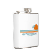 ハンティントンビーチサウスカロライナSun Palm Trees フラスク (右)