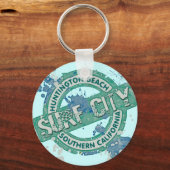 ハンティントンビーチサザンカリフォルニアサーフシティ キーホルダー (正面)
