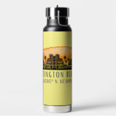 ハンティントンビーチシティシルエット ウォーターボトル (左面)