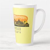 ハンティントンビーチシティシルエット カフェラテマグ (右)