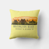 ハンティントンビーチシティシルエット クッション (裏面)
