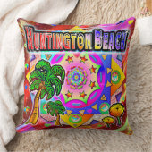 ハンティントンビーチトロピカルフレンズピロー クッション (ブランケット)