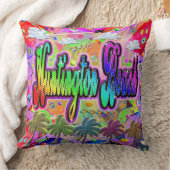 ハンティントンビーチビスタ表現ピロー クッション (ブランケット)