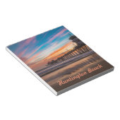 ハンティントンビーチピアアットサンセットメモ帳 ノートパッド (アングル)