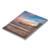 ハンティントンビーチピアアットサンセットメモ帳 ノートパッド (回転)