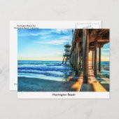 ハンティントンビーチピアポストカード ポストカード (正面/裏面)