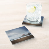 ハンティントンビーチピア、カリフォルニア州 ガラスコースター (アングル)