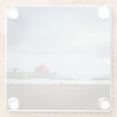 ハンティントンビーチピア、カリフォルニア州 ガラスコースター (裏面)