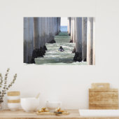 ハンティントンビーチピア"カリフォルニア ポスター (キッチン)