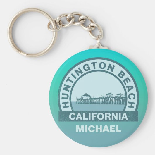 ハンティントンビーチピア キーホルダー (正面)
