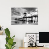 ハンティントンビーチピア" Ca ポスター (ホームオフィス)