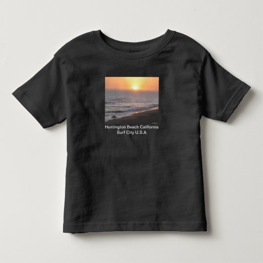 ハンティントンビーチ "サーフシティ" トドラーTシャツ (正面)