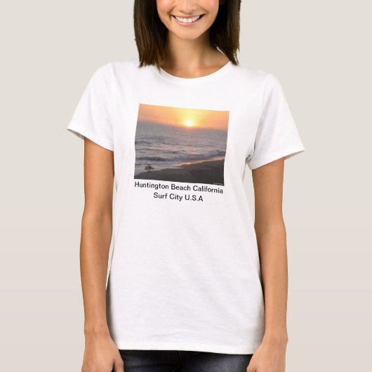 ハンティントンビーチ "サーフシティ" Tシャツ (正面)