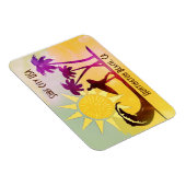 ハンティントンビーチCAサーフシティUSAポストカード マグネット (右側)