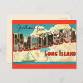 ハンティントンロングアイランドグリーティングポストカード ポストカード (正面/裏面)