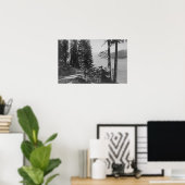 ハンティントン湖，カリフォルニア州道路からのビュー ポスター (ホームオフィス)