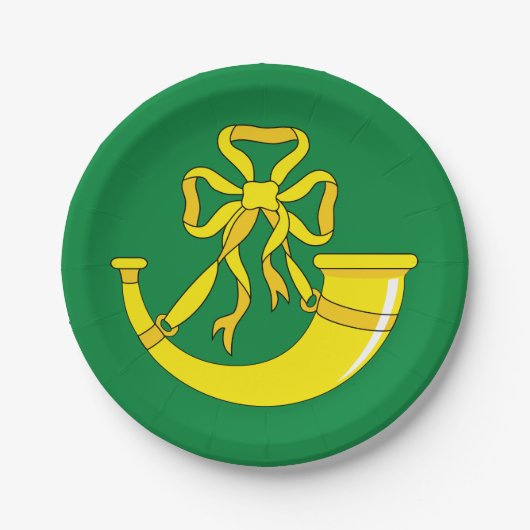 ハンティンドンシャー州旗紙プレート ペーパープレート (正面)