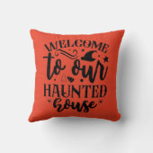 ハンテッドハウスハロウィーンへようこそ クッション (裏面)