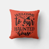 ハンテッドハウスハロウィーンへようこそ クッション (正面)