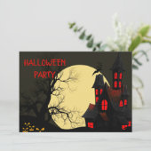 ハンテッドハウスフルムーンハローウィンパーティ招待状 招待状 (スタンド正面)